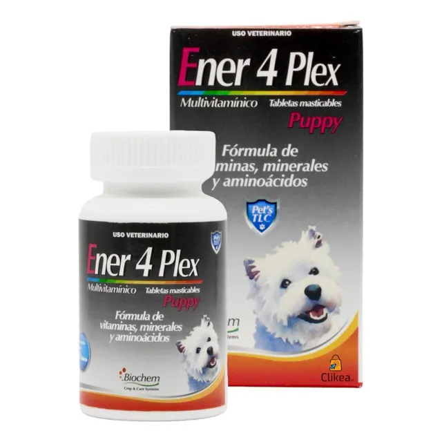 Ener 4 Plex Perro Cachorro Puppy 60 Tab Biochem
