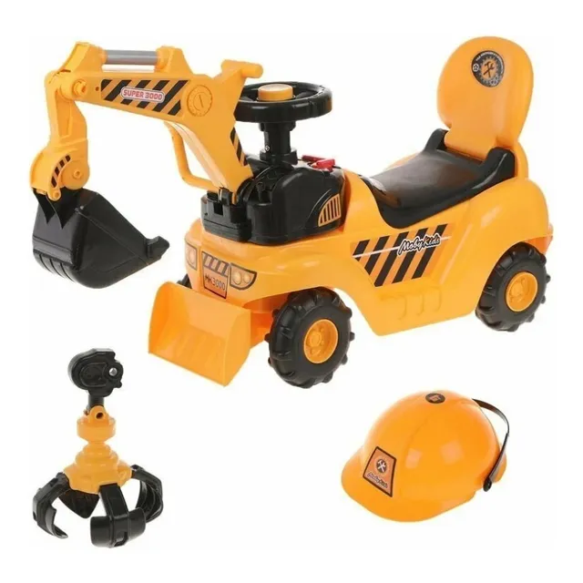Vehiculo Correpasillos Para Niños Con Diseño De Excavadora