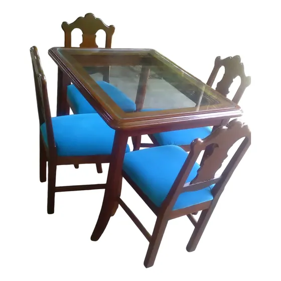 Juego De Comedor En Caoba