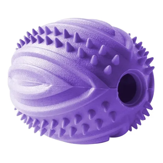 Juguete Para Perro Tpr Pelota Rugby Mediana Rascals Anti Est Color Violeta