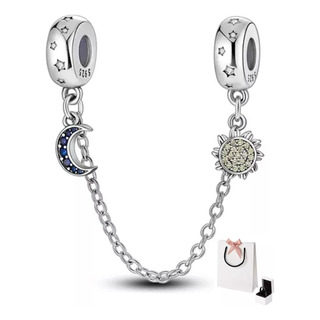 Charm Pandor4 Plata S925 Seguro Sol Y Luna Charm Pandor4 Plata S925 Seguro Sol Y Luna
