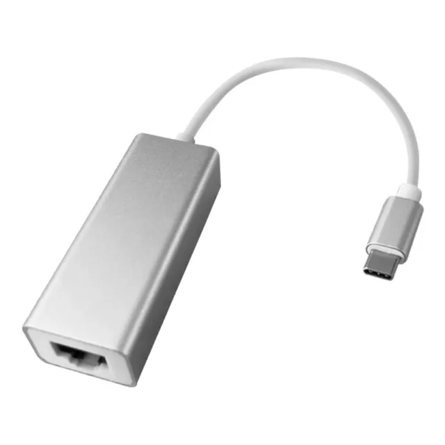 Adaptador Usb-c A Rj45 Lan Gigabit Ethernet 10/100/1000 Mbps