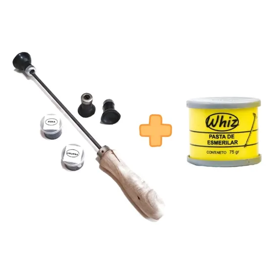 Chupetes Para Esmerilar Valvulas + Pasta Esmeril Fina Gruesa