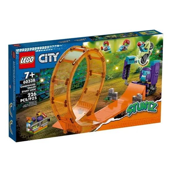 Lego City Rizo Acrobático: Chimpancé Devastador Con Motos Cantidad De Piezas 226