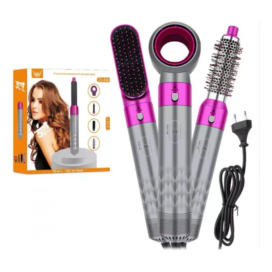 Escova Modeladora Alisadora Ar Quente Profissional 5x1 Dj040 127V