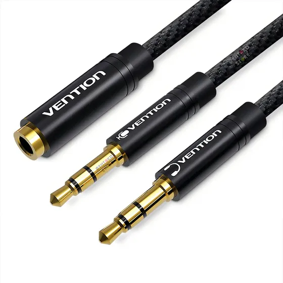 Divisor y adaptador de micrófono Splitter Y P3 P2 de 1 m - Vention