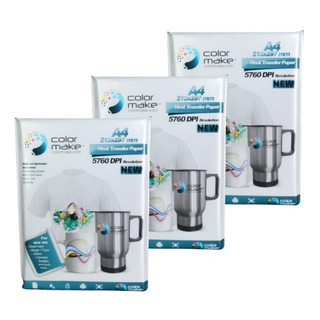 Papel Para Sublimación Sublimar A4 Color Make 300 Hojas 90 G Papel Para Sublimación Sublimar A4 Color Make 300 Hojas 90 G