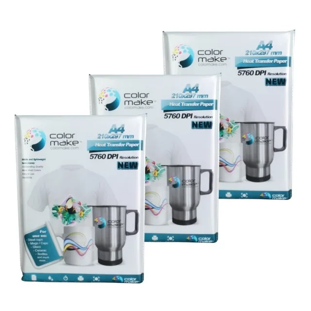 Papel Para Sublimación Sublimar A4 Color Make 300 Hojas 90 G