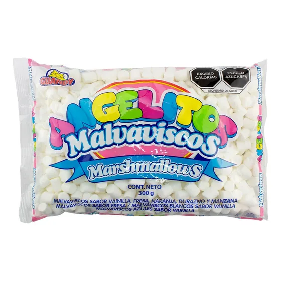 Bolsa Mini Angelitos Malvavisco Guandy Bombon Mini Blanco