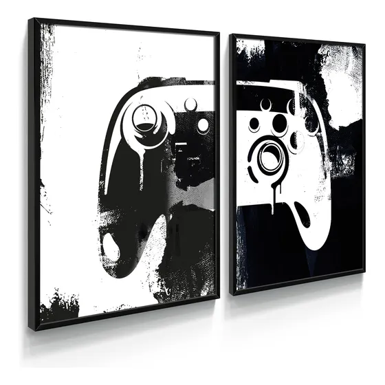 Quadro Decorativo Video Game Geek Moderna Para Sala Quarto