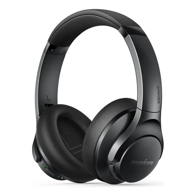 Auriculares Híbridos De Alta Resolución Anker Soundcore Life Q20+ Anc, Color Negro