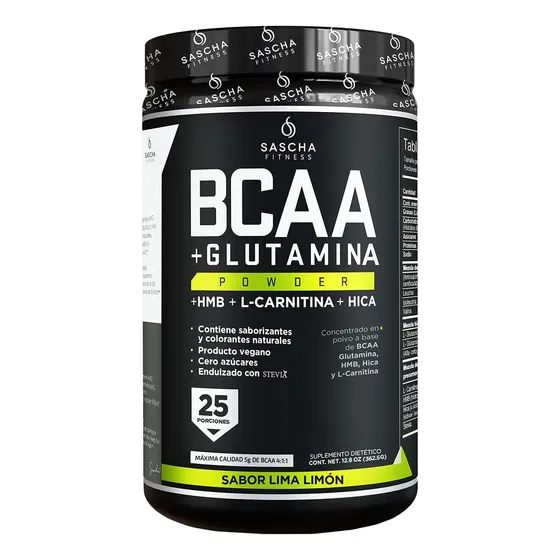 Sascha Fitness Bcaa + Glutamina, Hmb, L Carnitina, Hica 