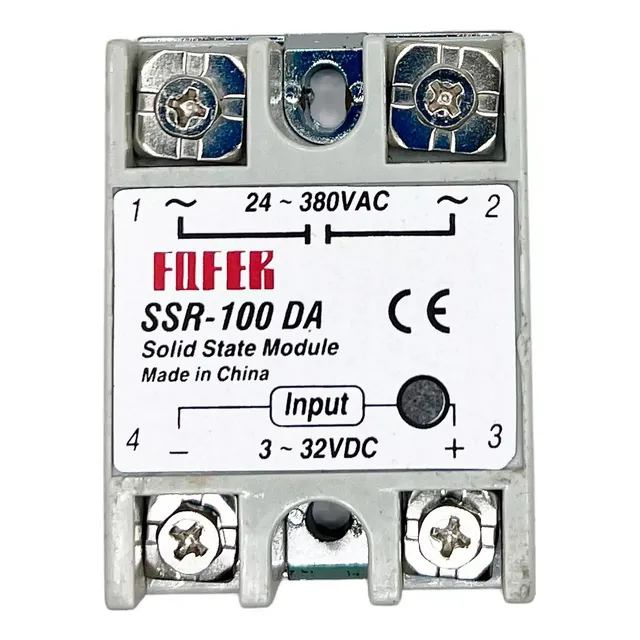 Kit 3 Pz Relevador Estado Sólido 100a Ssr-100da - Control Ac