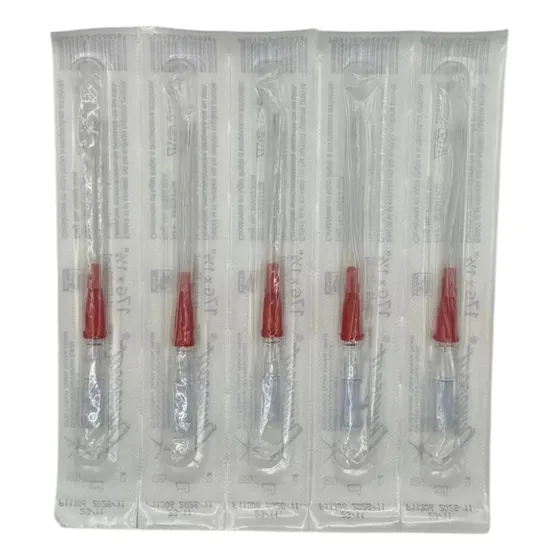 Punzocat Catéter 17gx38mm (1 1/2) Roja 5 Piezas