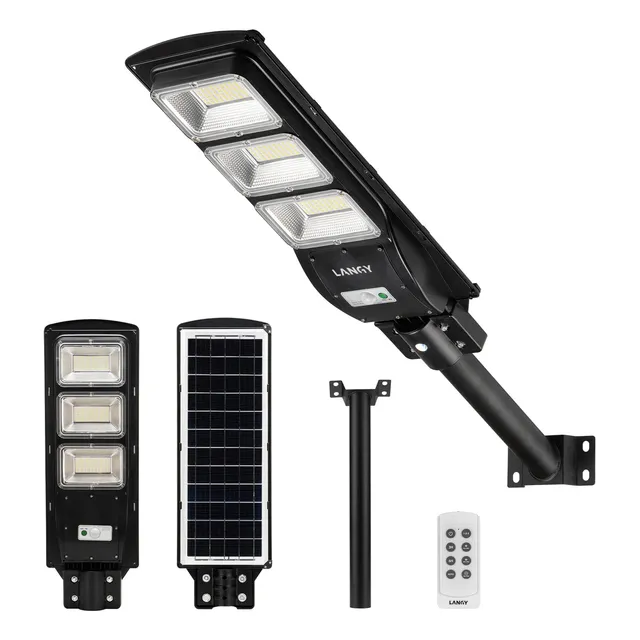 Langy Lumene Mejorado Lampara Led Calle Alimentada Energia