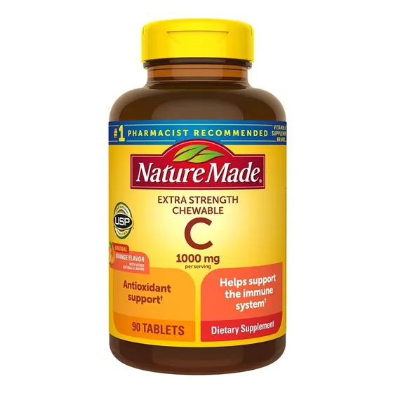 Nature Made Masticable Vitamina C 1000 Mg Naranja 90 Pzas