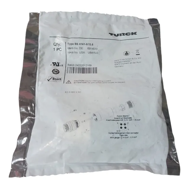 Turck Bs 4141-0/13.5 Conector