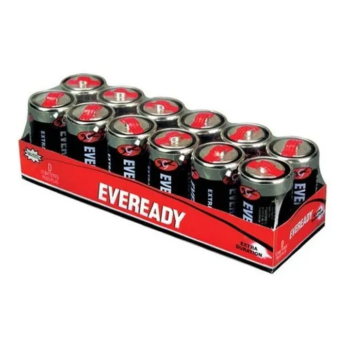 Pilas Eveready D Super Heavy Duty De Carbon Zinc R20 12 Unid