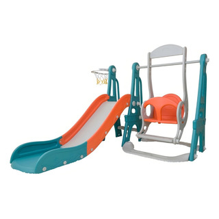 Playground Infantil 3x1 Balanço Escorregador Cesta Basquete Cor Laranja Importway Bw216 Playground Infantil 3x1 Balanço Escorregador Cesta Basquete Cor Laranja Importway Bw216