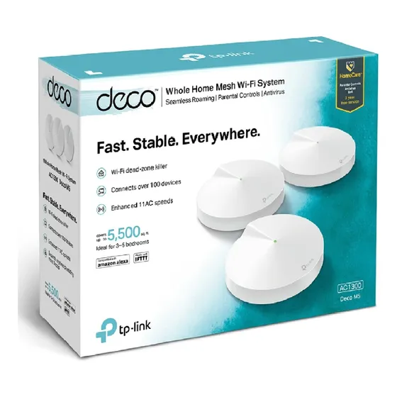 Router Deco M5 Pack De 3 Sistema Wi-fi Mesh Tp-link Ac1300 