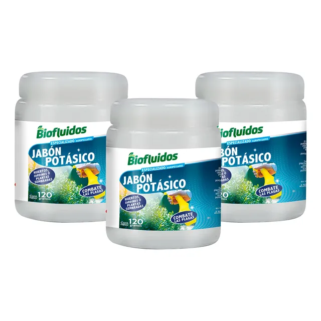 Jabon Potasico 1 Pqte X 3 Unidades (120g) Biofluidos