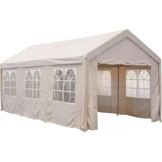 Toldo Con Cortinas Para Eventos 4x8 Metros Color Blanco