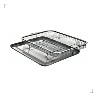 Assadeira Antiaderente Multiuso Com Grelha Fritadeira Forno Assadeira Antiaderente Multiuso Com Grelha Fritadeira Forno