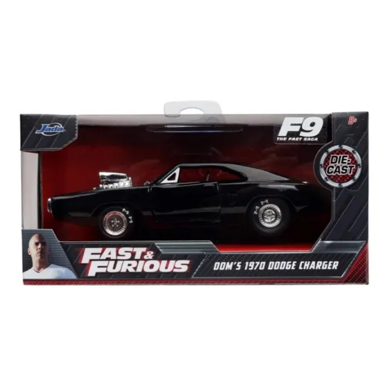 Jada 1:32 Dom's 1970 Dodge Charger Negro F&f Caja