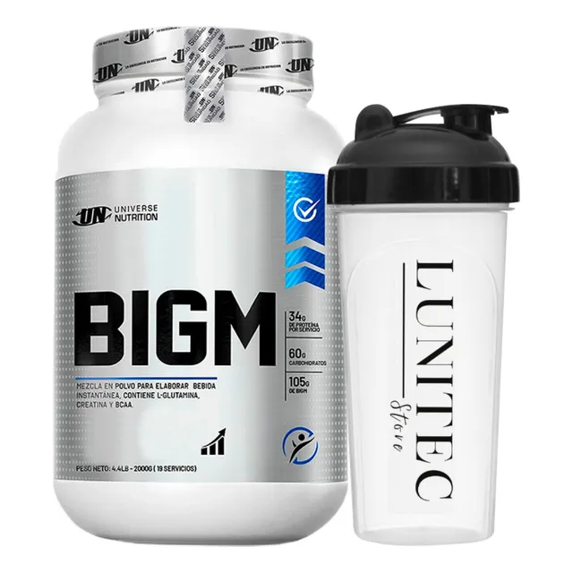 Ganador De Masa Universe Nutrition Bigm 2kg Choco +shaker