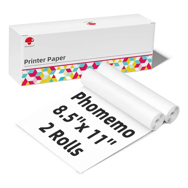 Papel De Impresora Térmica De 216mm×6500mm (2 Rollos)