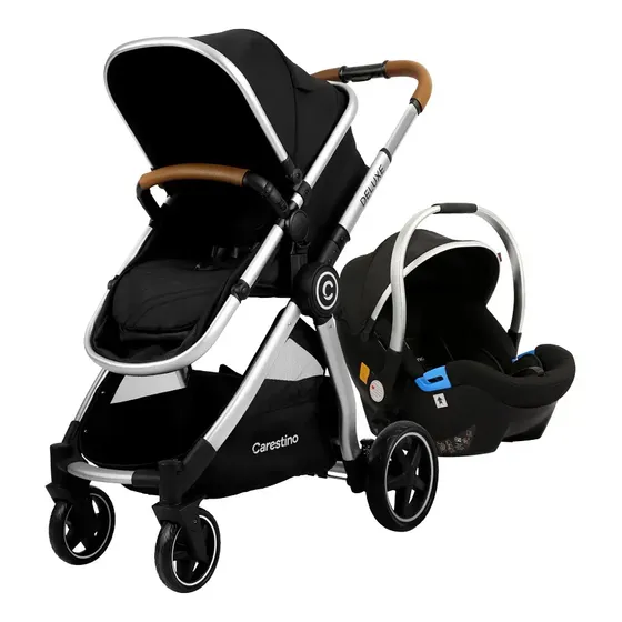 Cochecito DELUXE V2 Con Accesorios New Black | Cuotas sin interés
