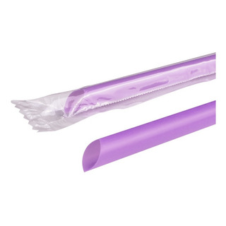 200pz Popotes P Smoothies, Estucha. Corte Diagonal, Morado 200pz Popotes P Smoothies, Estucha. Corte Diagonal, Morado