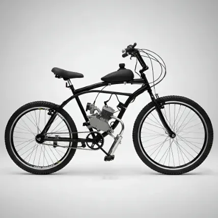 Bicicleta Motorizada Bike Simples 80cc - Montada E Testada Preto 18