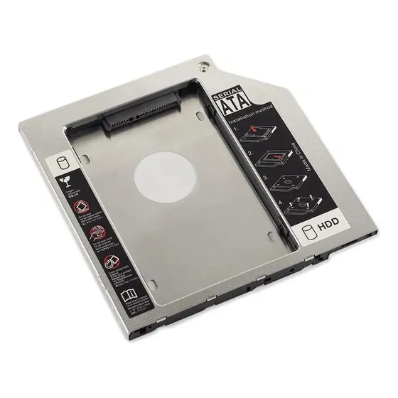 Case Adaptador Caddy 12.7mm Dvd P/segundo Hd Ou Ssd 2.5 Sata