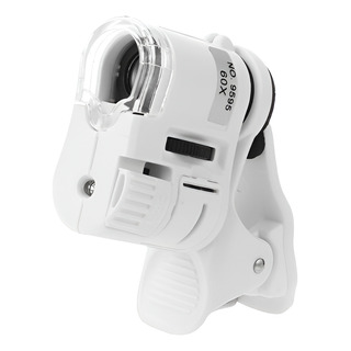 Microscopio Para Teléfonos Lente Lupa Led 60x Zoom Clip Microscopio Para Teléfonos Lente Lupa Led 60x Zoom Clip