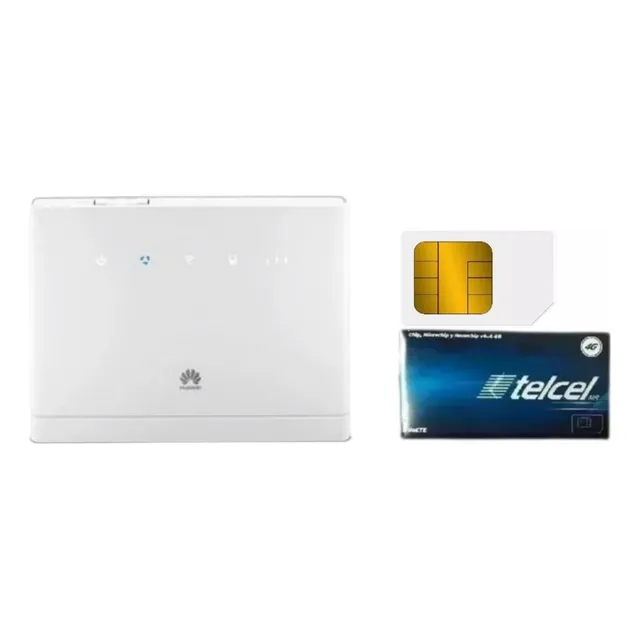 Modem Router Inalambrico Huawei B311 + Chip Telcel Ilimitado
