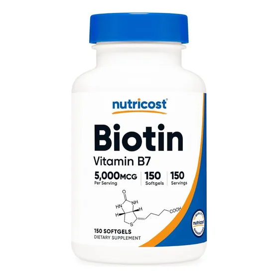 Biotina 5000 Mcg Vitamina B7 Nutricost 240 Cápsulas