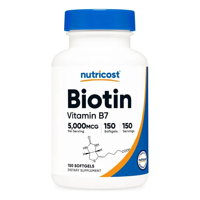 Biotina 5000 Mcg Vitamina B7 Nutricost 240 Cápsulas