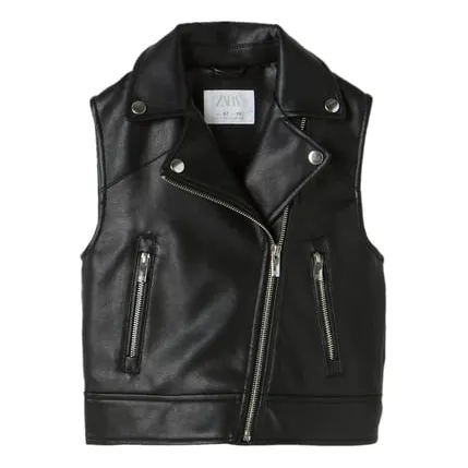Chaleco Estilo Motociclista. Marca Zara, Tallas 8/9 Y 10/11