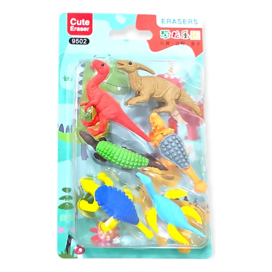 Borrador De Goma Figuritas Animales Set X7 Multidiseño Niños