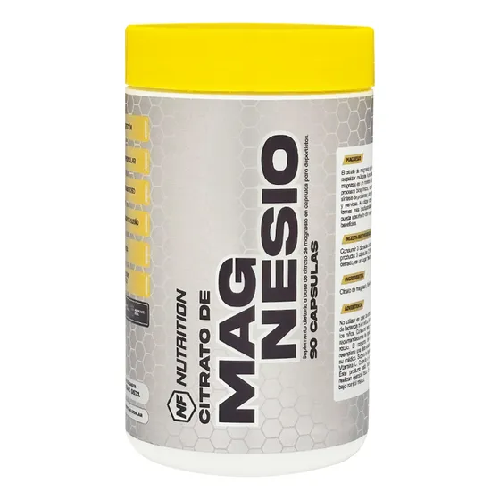 Citrato De Magnesio 720mg X 90 Capsulas NF Nutrition Sabor Neutro