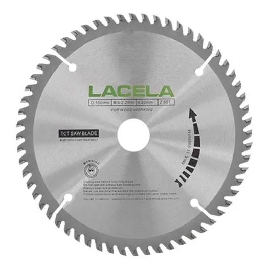 Disco De Corte 6puLG 60t P/madera Dc06-60t Wo 