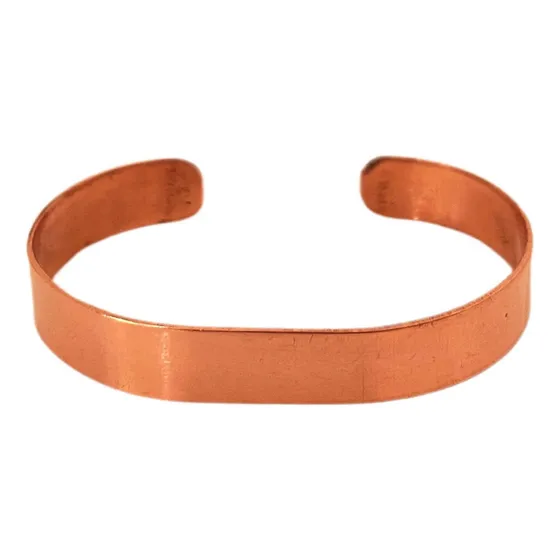Pulseira Bracelete Ajustável De Cobre Puro P 14cm