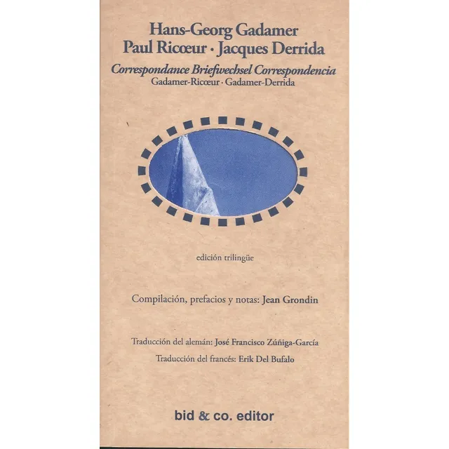 Correspondencia Gadamer Y Ricoeur / Gadamer Y Derrida -nuevo