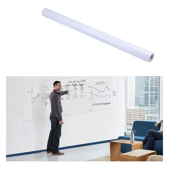 Pizarra Autoadhesiva Blanca Vinilo Pizarrón Pared 200x90 Cm 