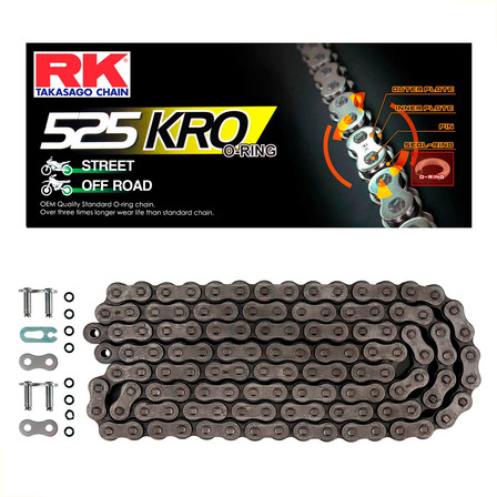 Cadena De Transmision Moto Rk 525 X 124 Con Oring Negra Cadena De Transmision Moto Rk 525 X 124 Con Oring Negra