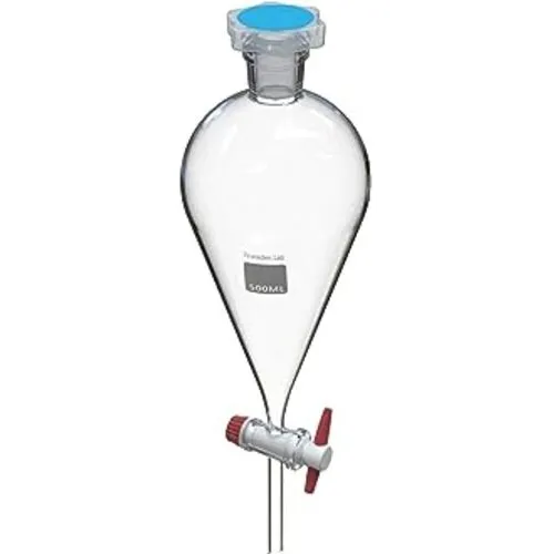 Embudo Separación Tipo Pera Cap. 1000ml Graduado Tapón De V