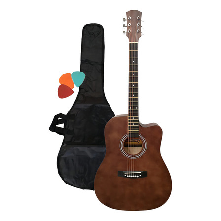 Guitarra Acustica Sunset Para Adultos Cuerdas De Acero 41 Color Chocolate Orientación De La Mano Diestro 6 Cuerdas Gr41 Guitarra Acustica Sunset Para Adultos Cuerdas De Acero 41 Color Chocolate Orientación De La Mano Diestro 6 Cuerdas Gr41