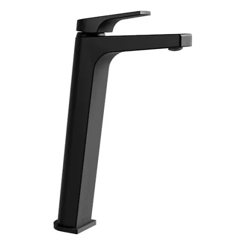 Monomando Para Lavabo Alto Proyecta Quadratta Mo8x-qa-01-eb Negro Cromo