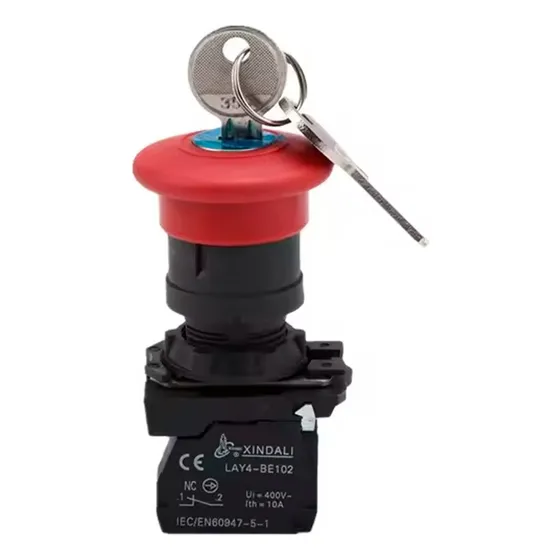 Boton De Enclavamiento Tipo Hongo Liberacion Con Llave 